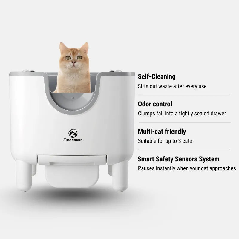 FuroomatePet F6 Self-Cleaning Litter Box