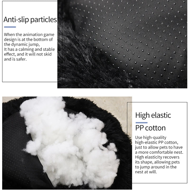Plush Cloud Cat Bed – Super Soft & Cozy