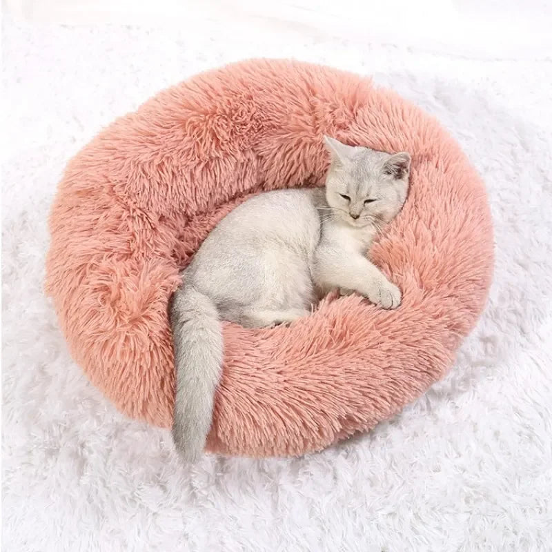 Plush Cloud Cat Bed – Super Soft & Cozy