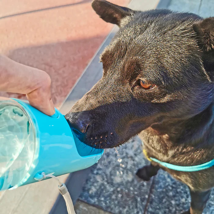 Portable Dog Water Bottle with Food Storage